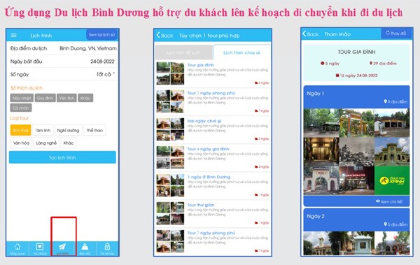 App Du lịch Bình Dương như một “trợ lý ảo” cho du khách khi du lịch tại Bình Dương. Ảnh: binhduong.gov.vn