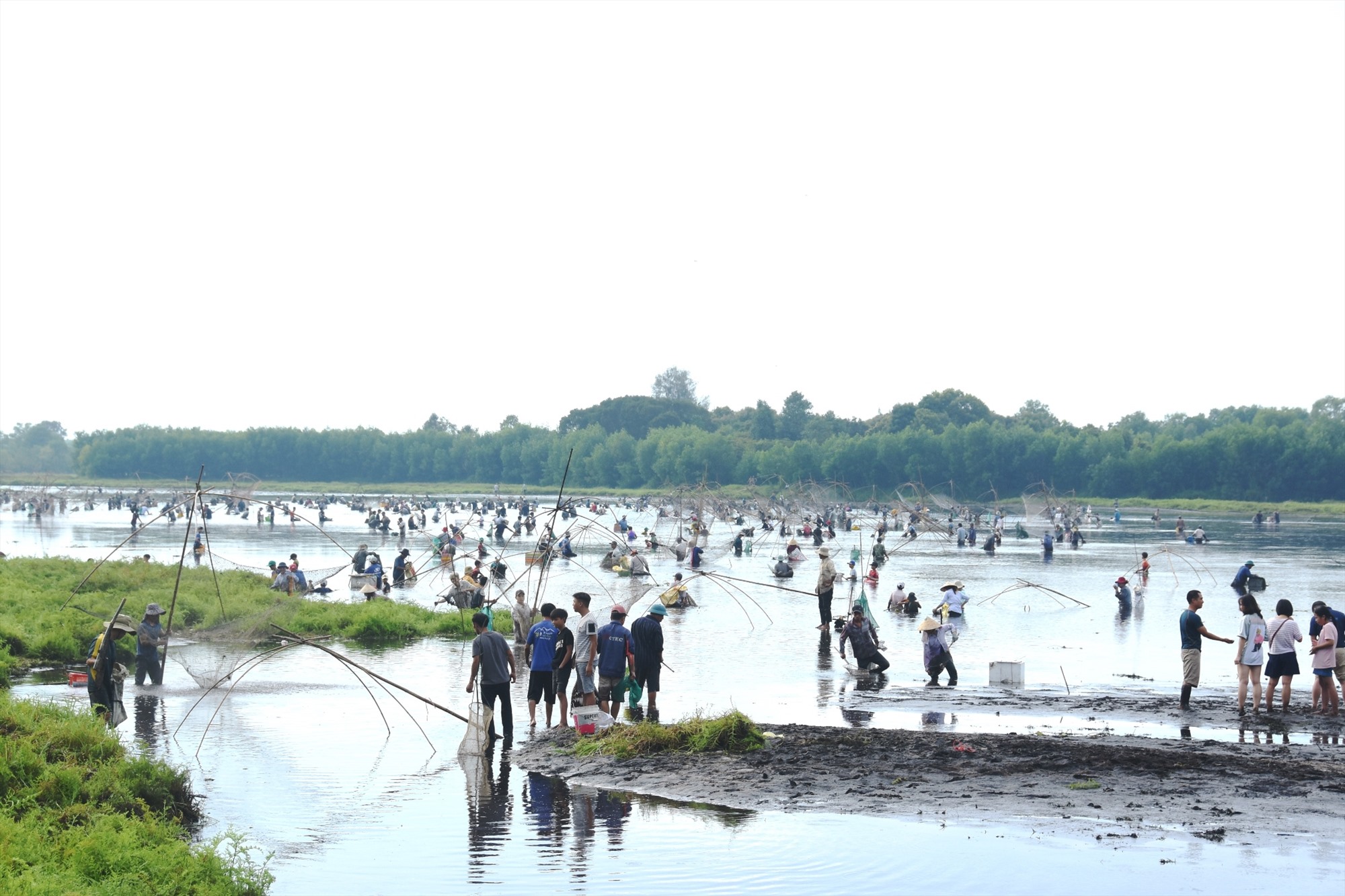 Ngày hội “phá Trằm” Trà Lộc năm 2024 thu hút đông đảo người dân, du khách gần xa - Ảnh: ĐV