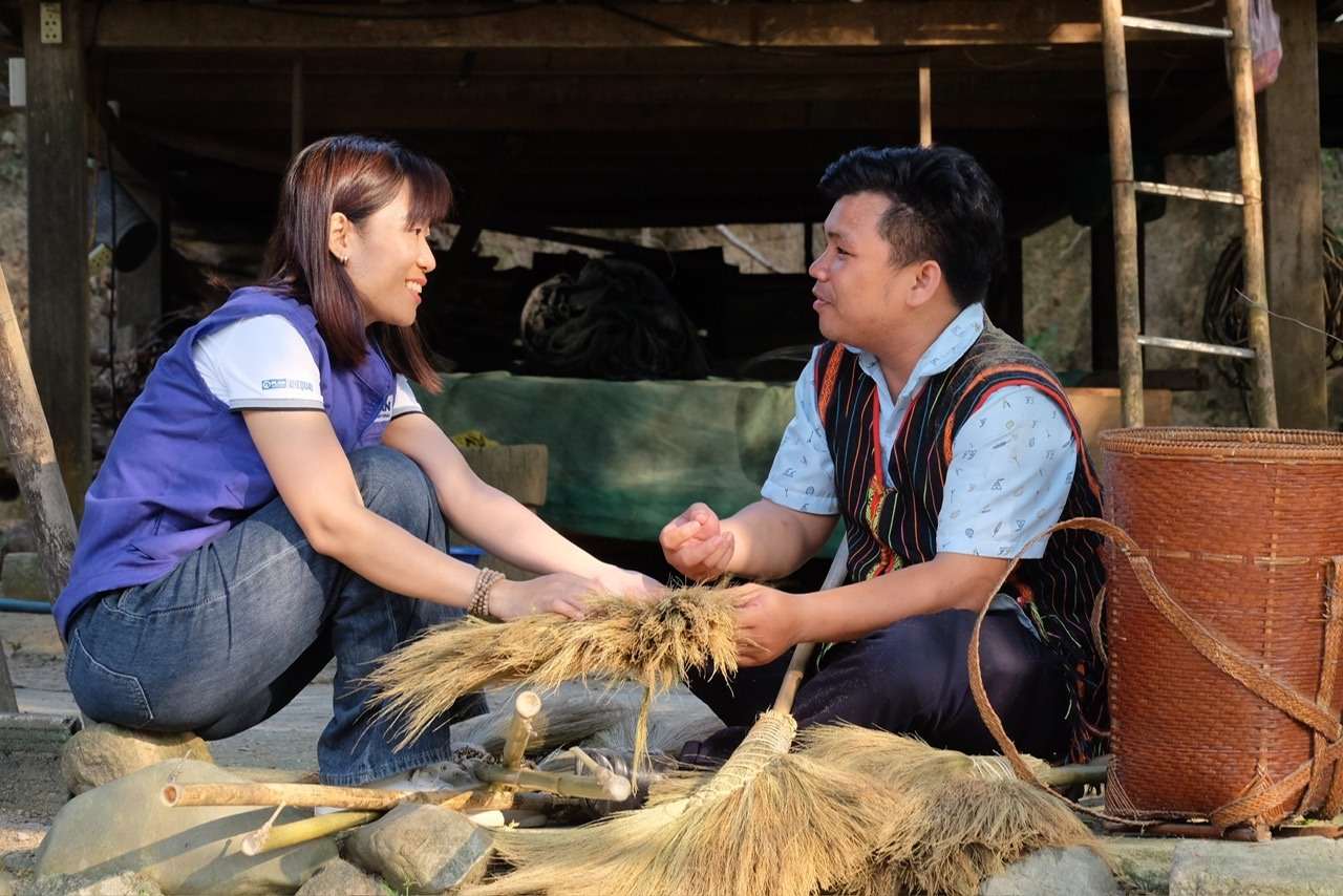 Mô hình nhóm sinh kế sản xuất chốt đót người khuyết tật xã Đakrông, huyện Đakrông thuộc dự án “Tiến về phía trước” do Đại sứ quán Ireland tại Việt Nam tài trợ thông qua Tổ chức Plan International Việt Nam - Ảnh: Tổ chức Plan tại Quảng Trị cung cấp