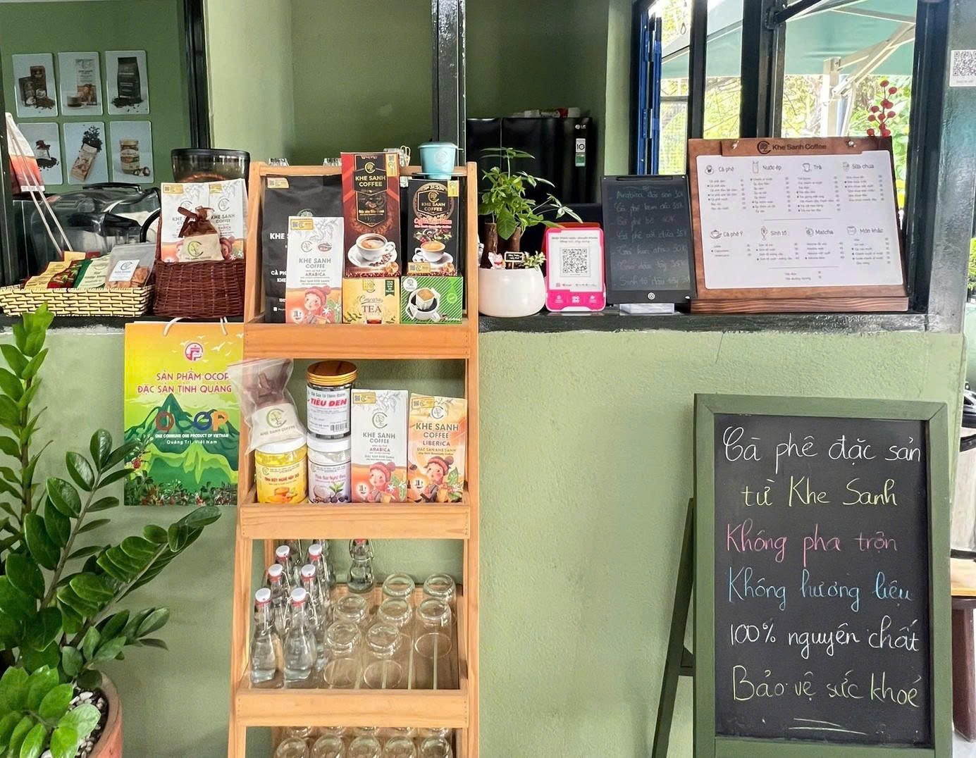 Một cách giới thiệu cà phê Khe Sanh ấn tượng. Ảnh: NVCC